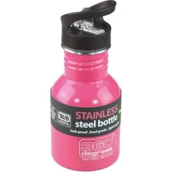 360° Degrees 360° Degrees Stainless Drink Bottle 350ml Kids Pink