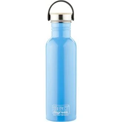 360° Degrees 360° Degrees Stainless Drink Bottle With Bamboo Cap 750ml Sky Blue