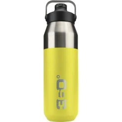 360° Degrees 360° Degrees Wide Mouth Insulated Drink Bottle With Sipper Cap 1000ml Lime