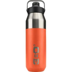 360° Degrees 360° Degrees Wide Mouth Insulated Drink Bottle With Sipper Cap 1000ml Pumkin