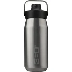 360° Degrees 360° Degrees Wide Mouth Insulated Drink Bottle With Sipper Cap 550ml Silver
