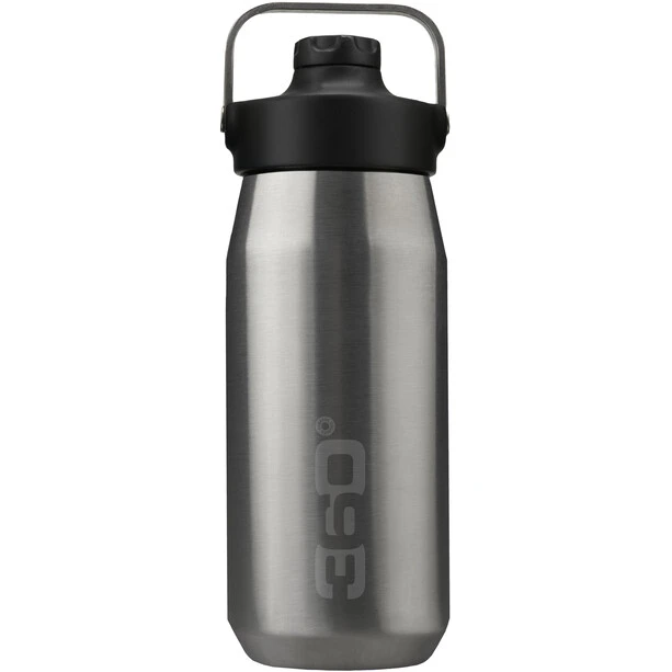 360° Degrees 360° Degrees Wide Mouth Insulated Drink Bottle With Sipper Cap 550ml Silver 3 360° Degrees 360° Degrees Wide Mouth Insulated Drink Bottle With Sipper Cap 550ml Silver