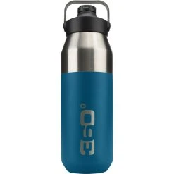 360° Degrees 360° Degrees Wide Mouth Insulated Drink Bottle With Sipper Cap 750ml Denim