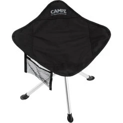 CAMPZ Aluminium 4 Legs Folding Stool Black/grey -Seatosummit shop campz 4 legs stool aluminium black gold 3