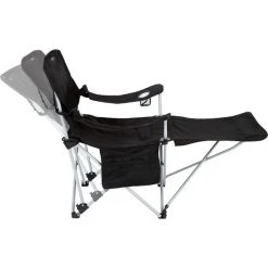 CAMPZ Akita Chair ST Lounger Black/grey -Seatosummit shop campz akita st lounger chair black grey 6