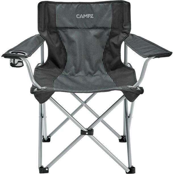 CAMPZ Aluminium Folding Chair Black/grey 4 CAMPZ Aluminium Folding Chair Black/grey - Image 2