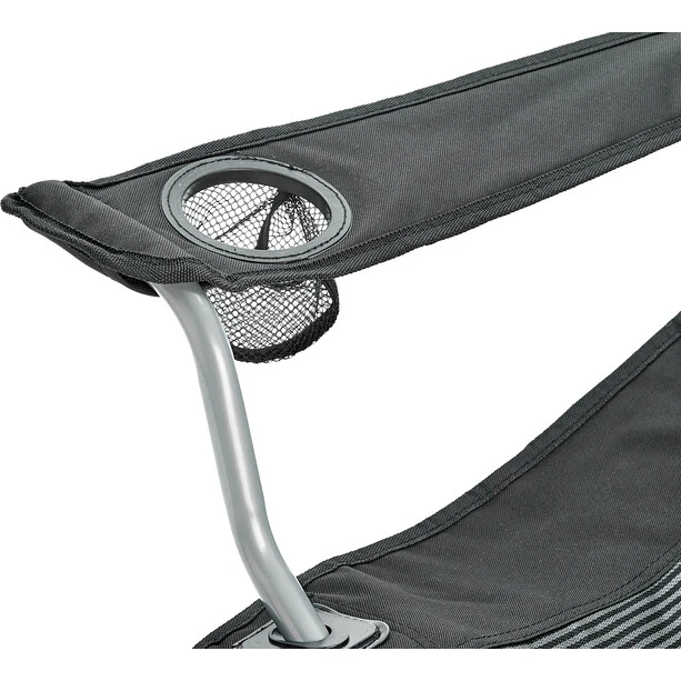 CAMPZ Aluminium Folding Chair Black/grey 8 CAMPZ Aluminium Folding Chair Black/grey - Image 6
