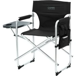 CAMPZ Aluminium Director's Chair Black/grey