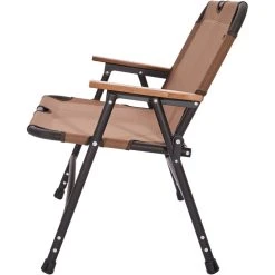 CAMPZ Aluminium Folding Chair Double Brown/black -Seatosummit shop campz aluminium folding chair double brown 3