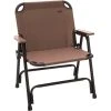 CAMPZ Aluminium Folding Chair Single Brown/black -Seatosummit shop campz aluminium folding chair single brown 1