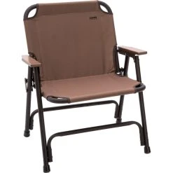 CAMPZ Aluminium Folding Chair Single Brown/black
