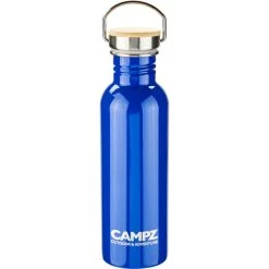 CAMPZ Bottle With Bamboo Cap 750ml Blue