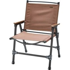 CAMPZ Comfort Aluminium Folding Chair L Brown/black