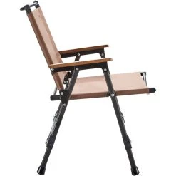 CAMPZ Comfort Aluminium Folding Chair L Brown/black -Seatosummit shop campz comfort aluminium faltstuhl l braun 3