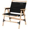 CAMPZ Comfort Beech Wood Folding Chair Black/brown