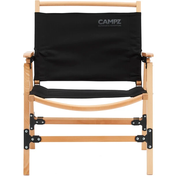 CAMPZ Comfort Beech Wood Folding Chair Black/brown 4 CAMPZ Comfort Beech Wood Folding Chair Black/brown - Image 2