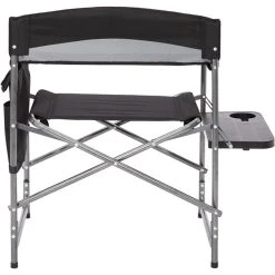 CAMPZ Folding Chair With Side Table Black/grey -Seatosummit shop campz faltstuhl mit seitentisch schwarz grau 4