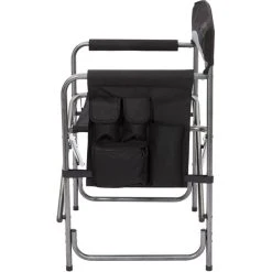 CAMPZ Folding Chair With Side Table Black/grey -Seatosummit shop campz faltstuhl mit seitentisch schwarz grau 5