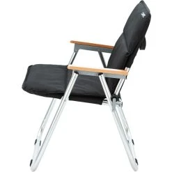 CAMPZ Folding Chair Set With Cover Black/brown -Seatosummit shop campz folding chair with beech wood armrests black brown 5