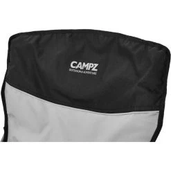 CAMPZ Folding Chair With Steel Armrests Black/grey -Seatosummit shop campz folding chair with steel armrests black grey 5