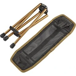 CAMPZ Aluminium Folding Stool Square Black/gold -Seatosummit shop campz folding stool aluminium black gold 4