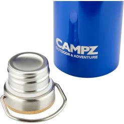 CAMPZ Insulated Bottle With Bamboo Cap 750ml Blue -Seatosummit shop campz insulated bottle with bamboo cap 750ml blue 4