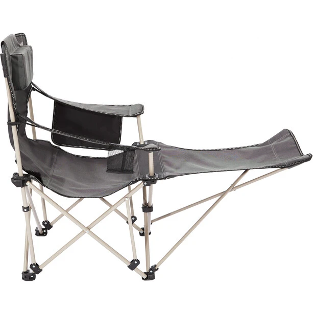 CAMPZ Lounger Folding Chair With Footrest Anthracite/grey 5 CAMPZ Lounger Folding Chair With Footrest Anthracite/grey - Image 3