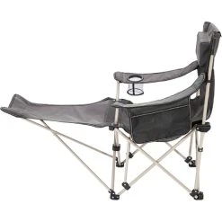 CAMPZ Lounger Folding Chair With Footrest Anthracite/grey 12 CAMPZ Lounger Folding Chair With Footrest Anthracite/grey -Seatosummit shop campz lounger faltstuhl mit fussablage anthrazit 5