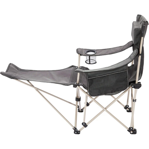 CAMPZ Lounger Folding Chair With Footrest Anthracite/grey 7 CAMPZ Lounger Folding Chair With Footrest Anthracite/grey - Image 5