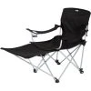CAMPZ Lounger Folding Chair With Detachable Footrest Black/grey -Seatosummit shop campz lounger folding chair with detachable footrest black 1 1
