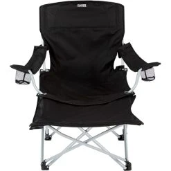 CAMPZ Lounger Folding Chair With Detachable Footrest Black/grey 9 CAMPZ Lounger Folding Chair With Detachable Footrest Black/grey -Seatosummit shop campz lounger folding chair with detachable footrest black 2 1