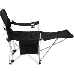 CAMPZ Lounger Folding Chair With Detachable Footrest Black/grey 10 CAMPZ Lounger Folding Chair With Detachable Footrest Black/grey -Seatosummit shop campz lounger folding chair with detachable footrest black 3 1