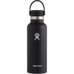 Hydro Flask Standard Mouth Bottle With Standard Flex Cap 532ml Black