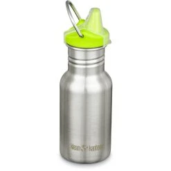 Klean Kanteen Classic Narrow Bottle 355ml With Sippy Cap Kids Brushed Stainless