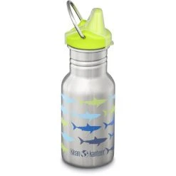 Klean Kanteen Classic Narrow Bottle 355ml With Sippy Cap Kids Sharks