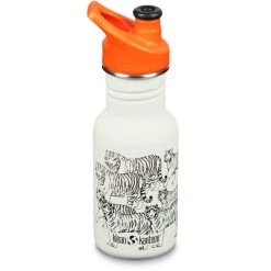 Klean Kanteen Classic Narrow Bottle 355ml With Sport Cap Kids Tigers