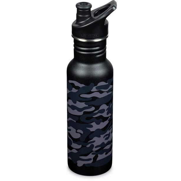 Klean Kanteen Classic Narrow Bottle 532ml With Sport Cap Black Camo 4 Klean Kanteen Classic Narrow Bottle 532ml With Sport Cap Black Camo - Image 2