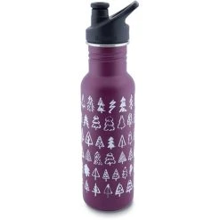 Klean Kanteen Classic Trees Bottle 532ml With Sport Cap Purple Potion