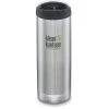 Klean Kanteen TKWide Bottle With Cafe Cap 473ml Vacuum Insulated Brushed Stainless