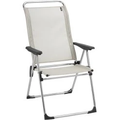Lafuma Mobilier Alu Cham Camping Chair With Cannage Phifertex Seigle Ii/alu Brut