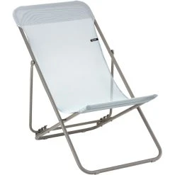 Lafuma Mobilier Transatube2 Beach Chair Batyline Titane/ciel