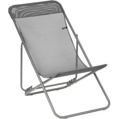 Lafuma Mobilier Transatube2 Beach Chair Texplast Titane/silex
