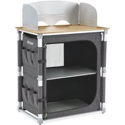 Outwell Padres Kitchen Table With Bamboo Tabletop Shadow Grey